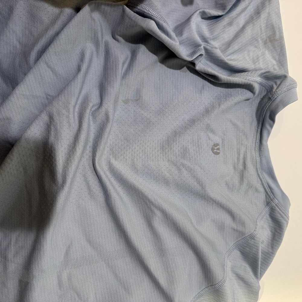 lululemon athletica Sky Blue Short Sleeve Tee